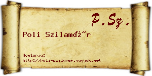 Poli Szilamér névjegykártya